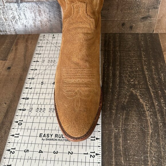 Lucchese N1518R4 Full Suede 1883 Western Cowboy Boots Mens 10 D - Picture 12 of 12